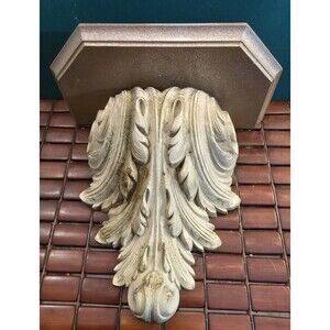 Vintage Home Interiors Ornate Rococo Wall Shelf Resin 12"x12"x6.25" #518